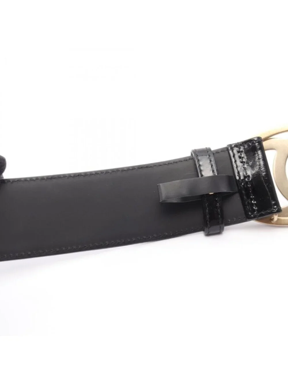 Chanel Belt CC Logo Patent Leather